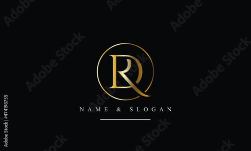 RD, DR, R, D abstract letters logo monogram
