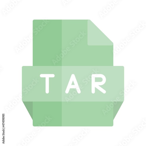 Tar Flat Light Vector Icon Design