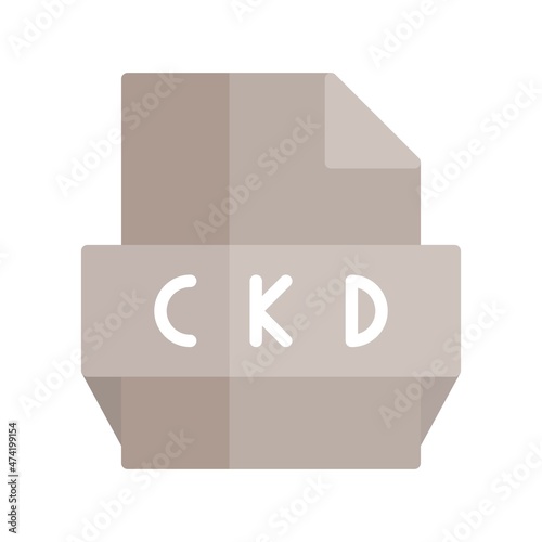 Ckd Flat Light Vector Icon Design