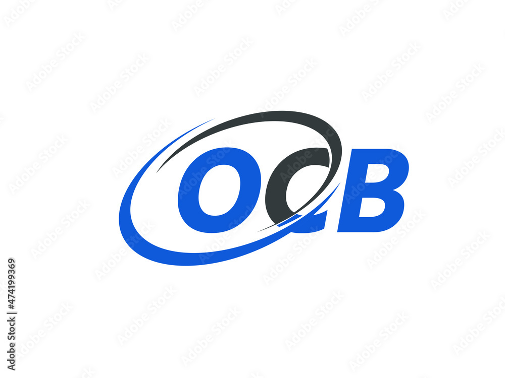 OCB letter creative modern elegant swoosh logo design OCB letter creative modern elegant swoosh logo design