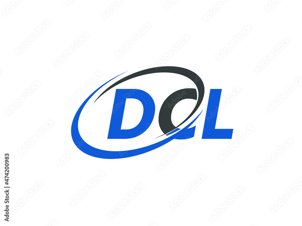 DCL letter creative modern elegant swoosh logo design DCL letter creative modern elegant swoosh logo design