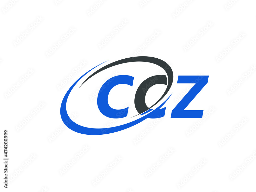 CCZ letter creative modern elegant swoosh logo design CCZ letter creative modern elegant swoosh logo design