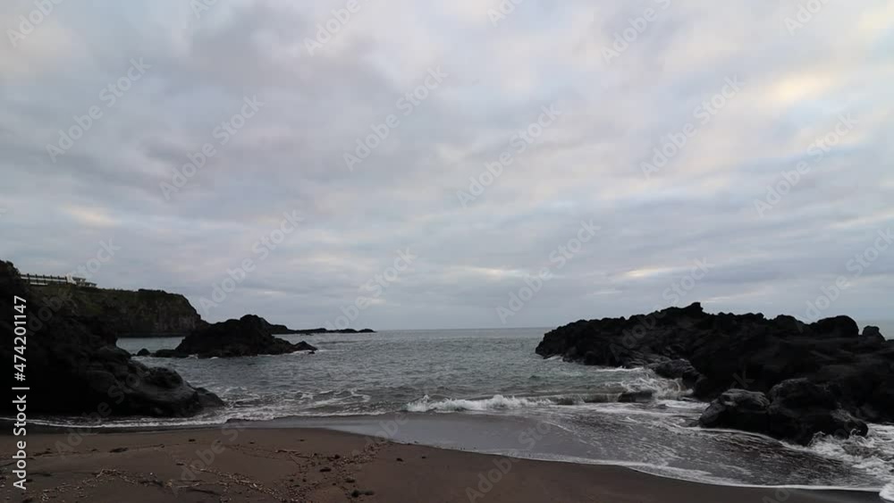 Waves crashing, Atlantic ocean, blue and calm sea. Waves crashing, Atlantic ocean, blue and calm sea.