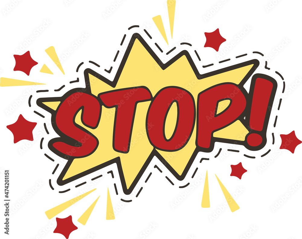 Fototapeta premium Stop Icon vector sign isolated on white background