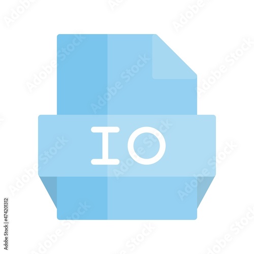 Io Flat Light Vector Icon Design