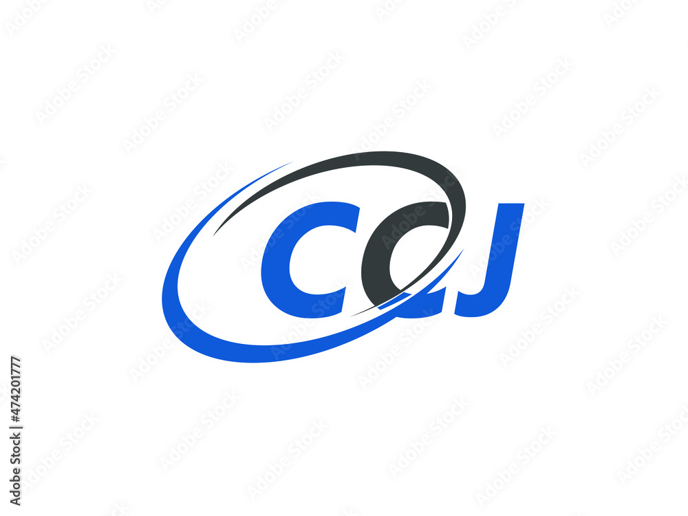 CCJ letter creative modern elegant swoosh logo design CCJ letter creative modern elegant swoosh logo design