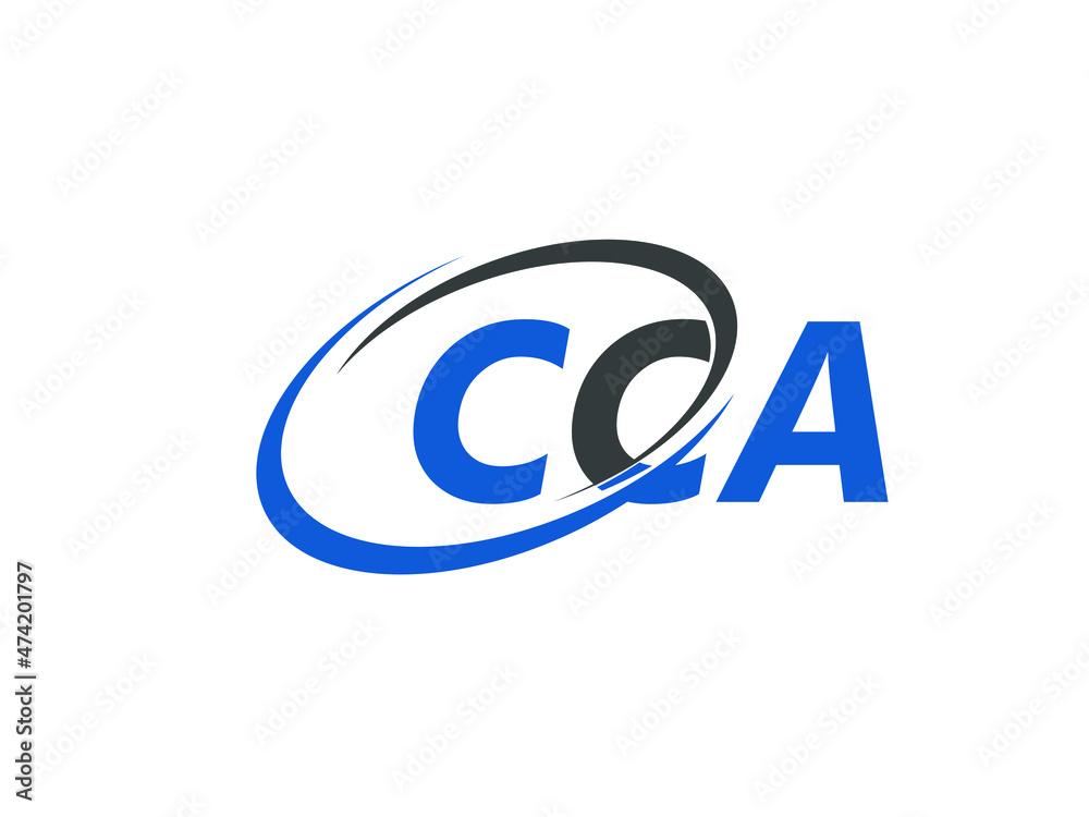 CCA letter creative modern elegant swoosh logo design CCA letter creative modern elegant swoosh logo design