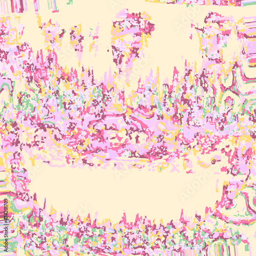 バグ画面 グリッチノイズ レトロ 
