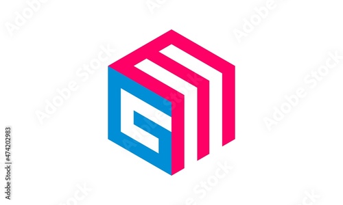 logo design G&M letter