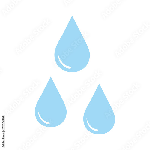 water droplets icon vector symbol illustration