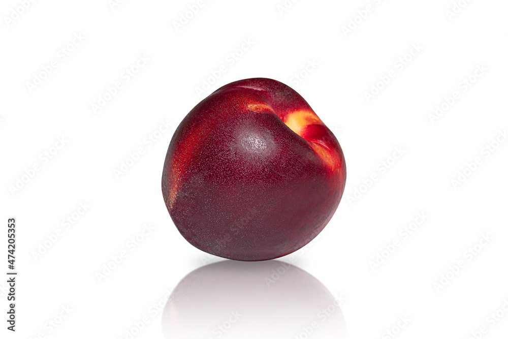Fresh peach isolated on the white background Fresh peach isolated on the white background