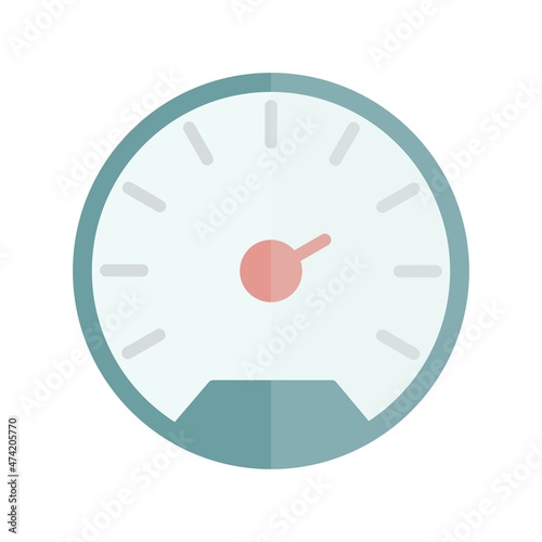 Speed Meter Flat Light Vector Icon Design