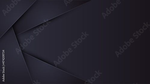 Abstract polygonal pattern background luxury dark blue with doff mate and shadow