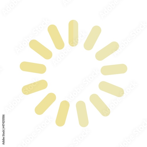 Brightness Flat Light Vector Icon Design