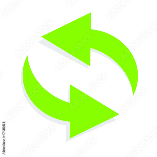 Arrow right icons set. Color arrow symbols. Collection curved arrows. Modern flat simple arrows isolated. Vector graphic elements. symbol recykling