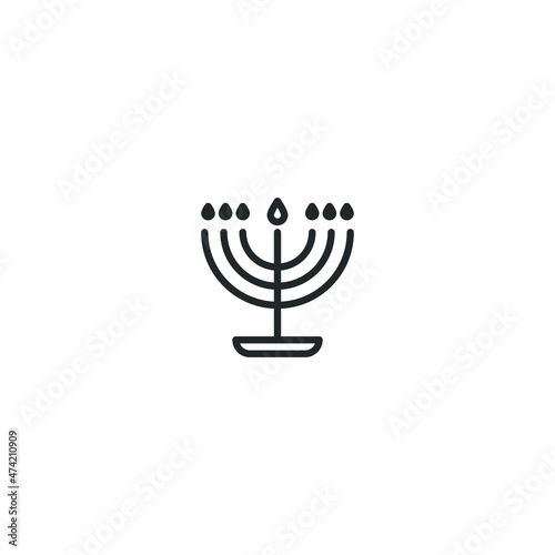 candles line icon, outline vector sign, pixel perfect icon