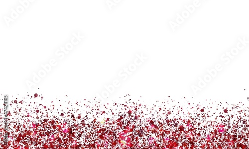 Glitter on white background. Colors glittering of Holiday's Season on white background