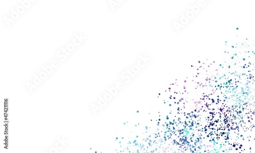 Glitter on white background. Colors glittering of Holiday's Season on white background
