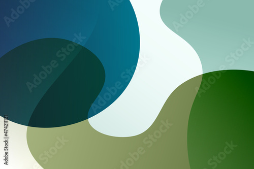 Liquid, fluid and dynamic abstract background, ideal for your webdesign pages and application design green tone (ID: 474211121)