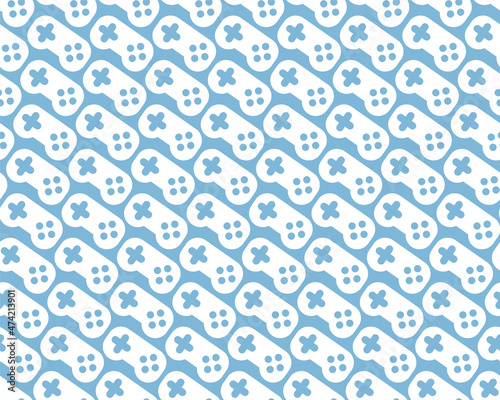 Joystick pattern seamless. gamepad background. Video game controller texture.