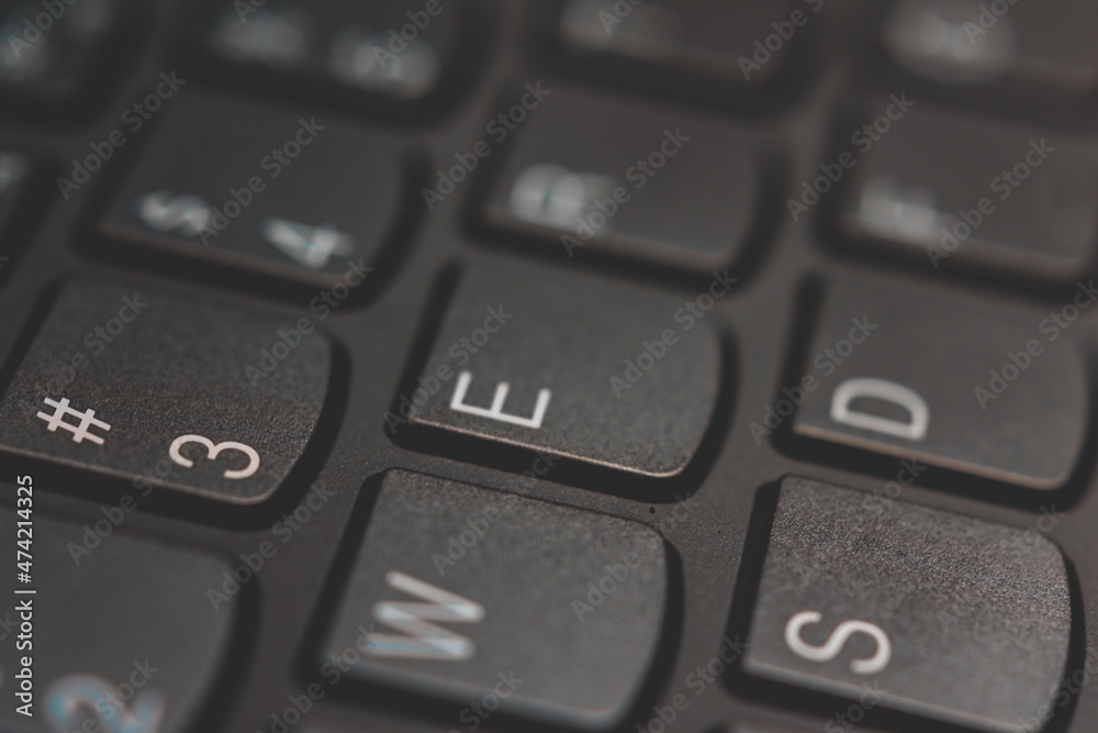 Close up shot of keys on a keyboard Close up shot of keys on a keyboard