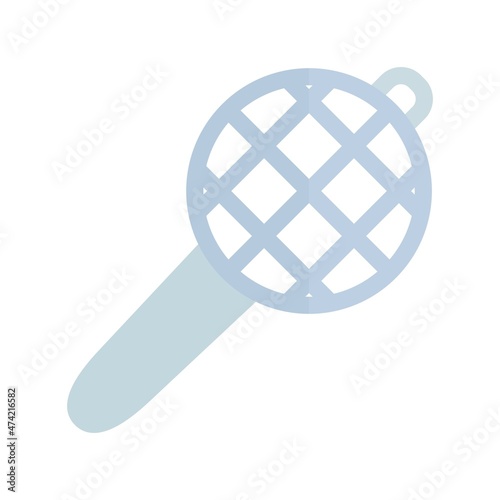 Tea Strainer Flat Light Vector Icon Design