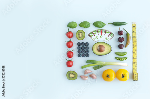 January diet weighing scales