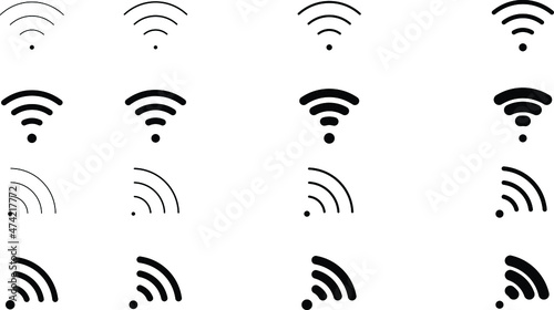 Wireless and wifi icon. wi-fi icon sign. remote internet access. wi-fi icon. internet sign icon