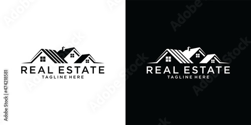 Roof and home logo vector design concept