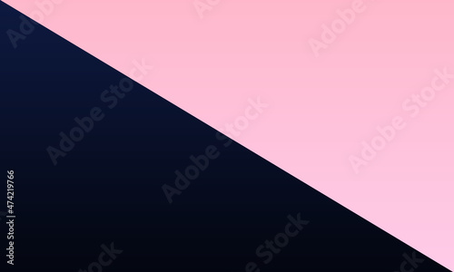 half dark blue and half pink background