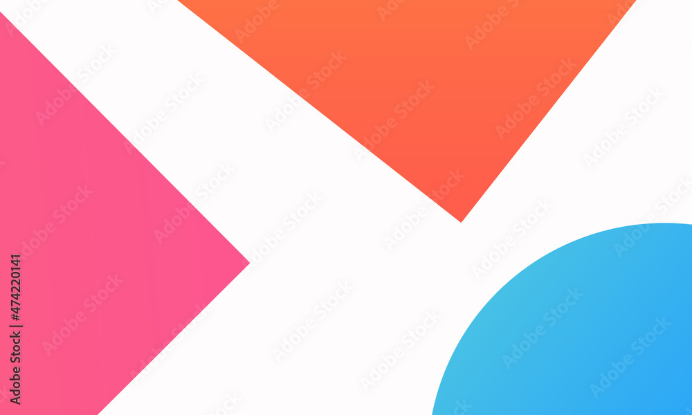 white background with triangles and circles of various colors white background with triangles and circles of various colors