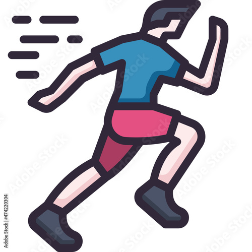 runner line icon