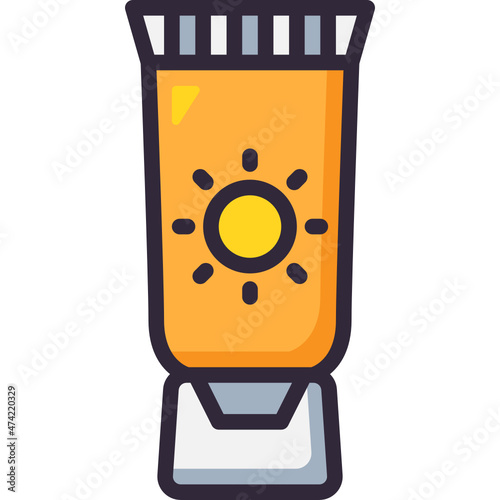 sunblock line icon