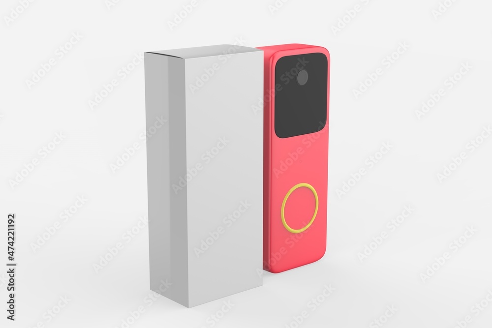 Introducing Blink Video Doorbell Outdoor camera system with Sync Module 2 Two-way audio, HD video, motion and chime app alerts. 3d illustration Introducing Blink Video Doorbell Outdoor camera system with Sync Module 2 Two-way audio, HD video, motion and chime app alerts. 3d illustration