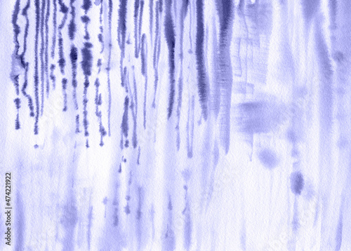 Watercolor Stains Background. Very Peri. Violet Purple. Color of year 2022