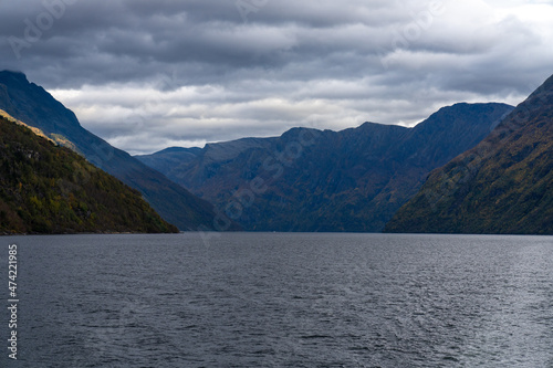 Sunnylvsfjorden, part of Storfjorden in Stranda and Fjord municipalities in region Sunnmøre, part of Geirangerfjord