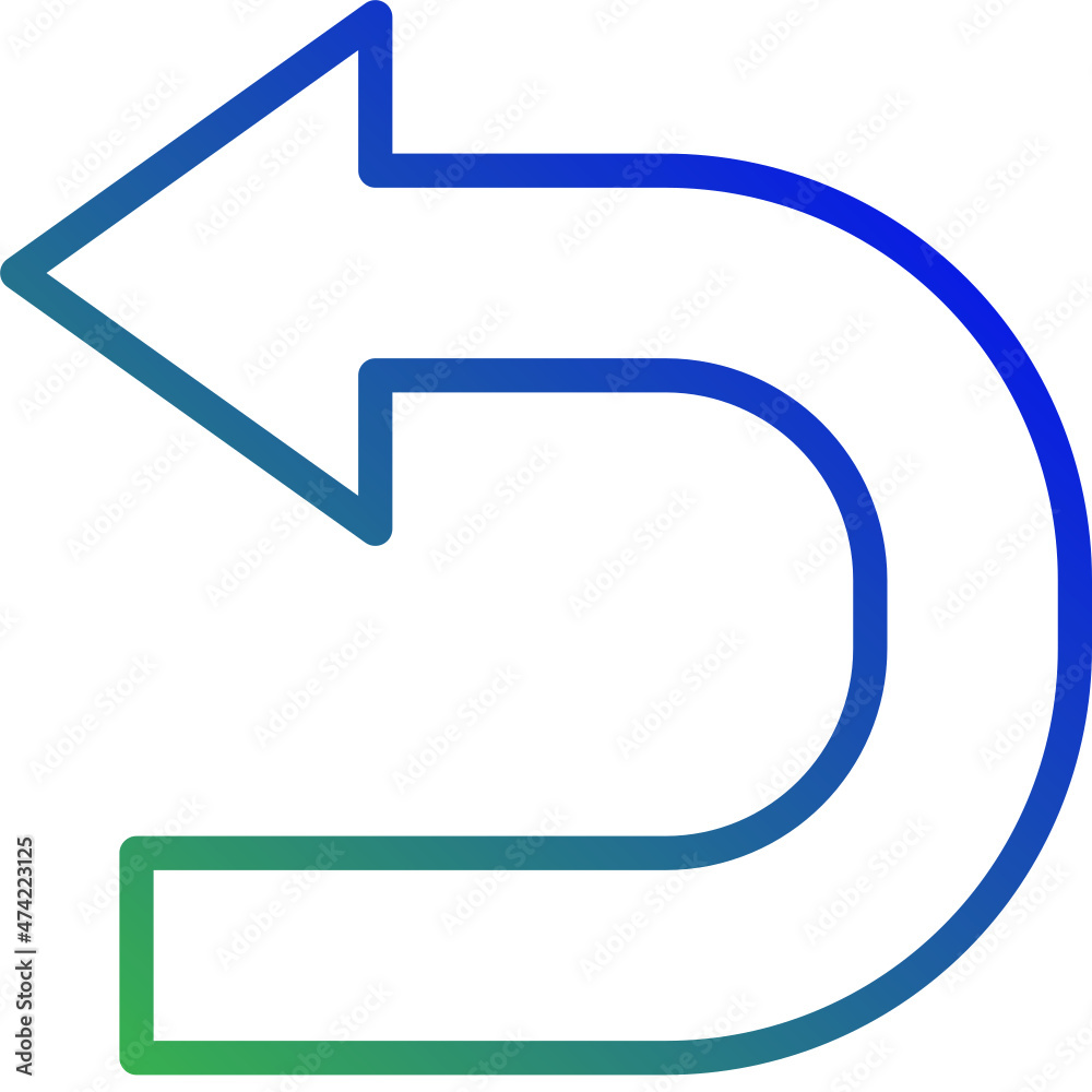 Vector arrow gradient icon, sign and symbol 64x64 Pixel, white background Vector arrow gradient icon, sign and symbol 64x64 Pixel, white background