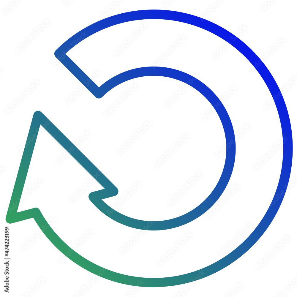 Vector arrow gradient icon, sign and symbol 64x64 Pixel, white background Vector arrow gradient icon, sign and symbol 64x64 Pixel, white background