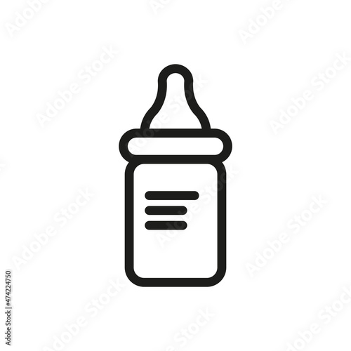 Wallpaper Mural Baby bottle icon. Simple vector illustration on a white background Torontodigital.ca