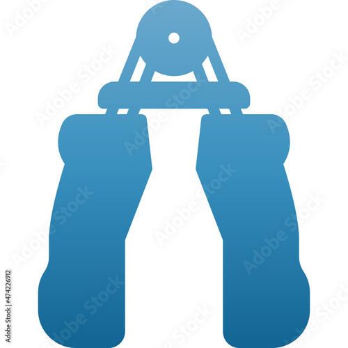 hand grip gradient icon