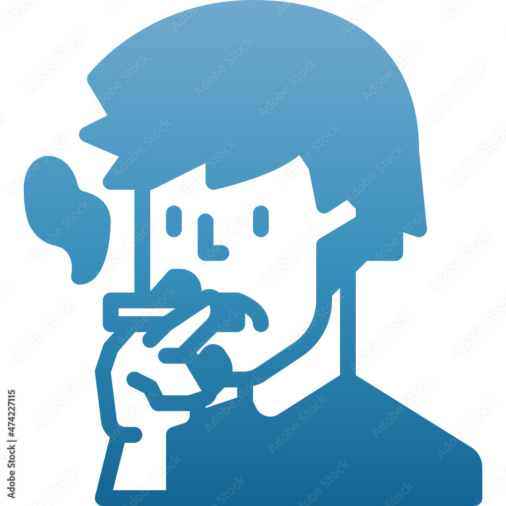 Obraz premium smoking gradient icon