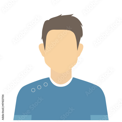 正面を向いた医師の男性
