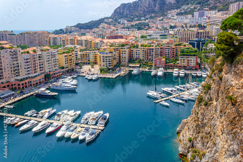 Panorama auf Fontvieille – ein Staadtteil des Fürstentum Monaco. © FSEID