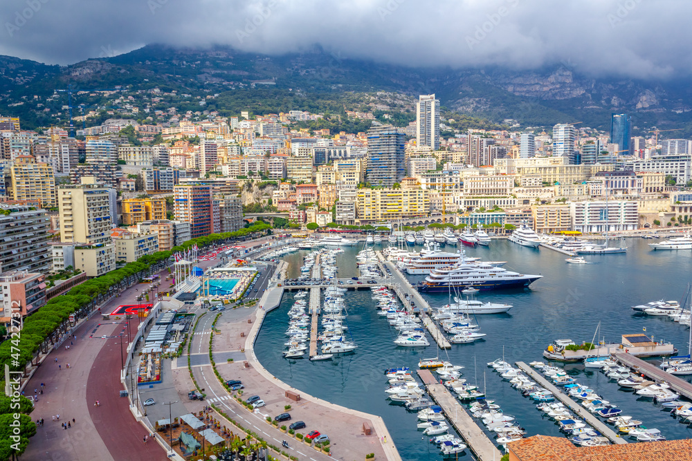 Panorama über das Fürstentum Monaco