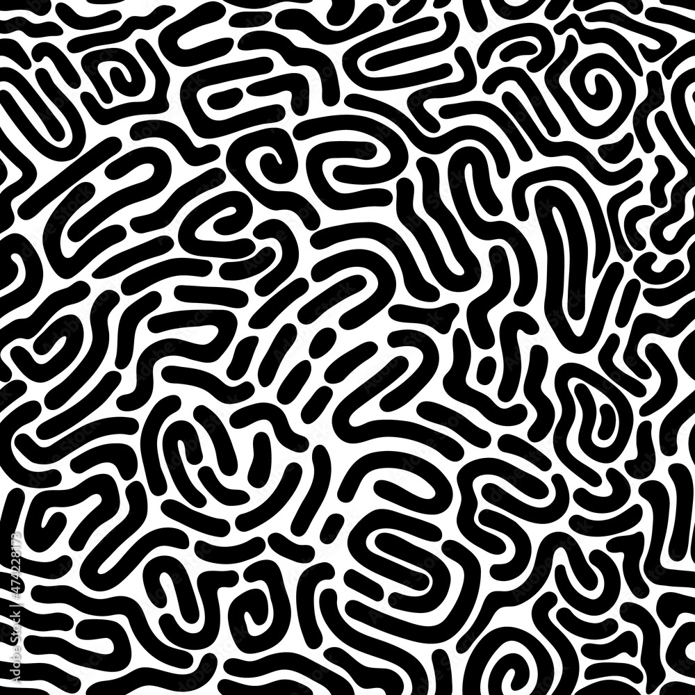 Seamless pattern with simple hand drawn shapes. Organic texture. Vector illustration. Seamless pattern with simple hand drawn shapes. Organic texture. Vector illustration.
