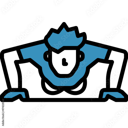 push up one color icon