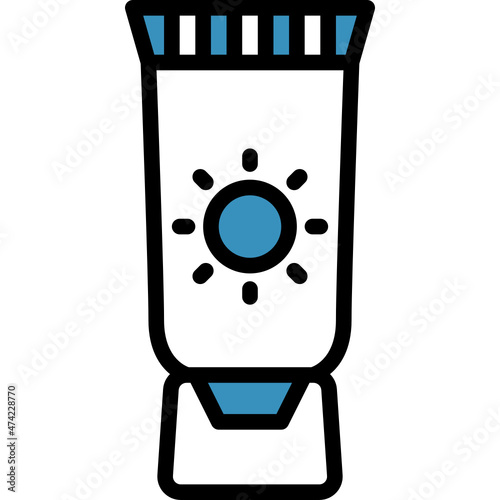 sunblock one color icon