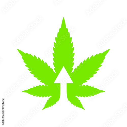 cannabis leaf vector