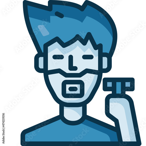 shaving Two Tone icon