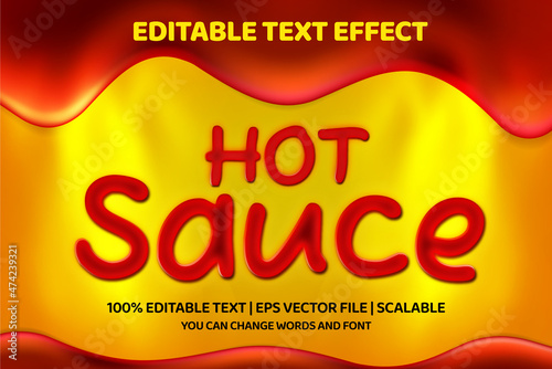 hot sauce editable text effect